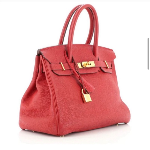 Birkin 30 Togo, 2017, Rouge Vif, Gold Hardware - Picture 6 of 17